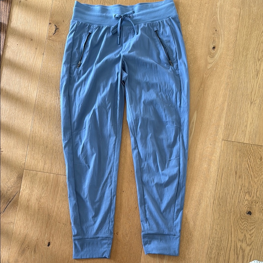 Athleta High Rise Smoke Blue Jogger Pants